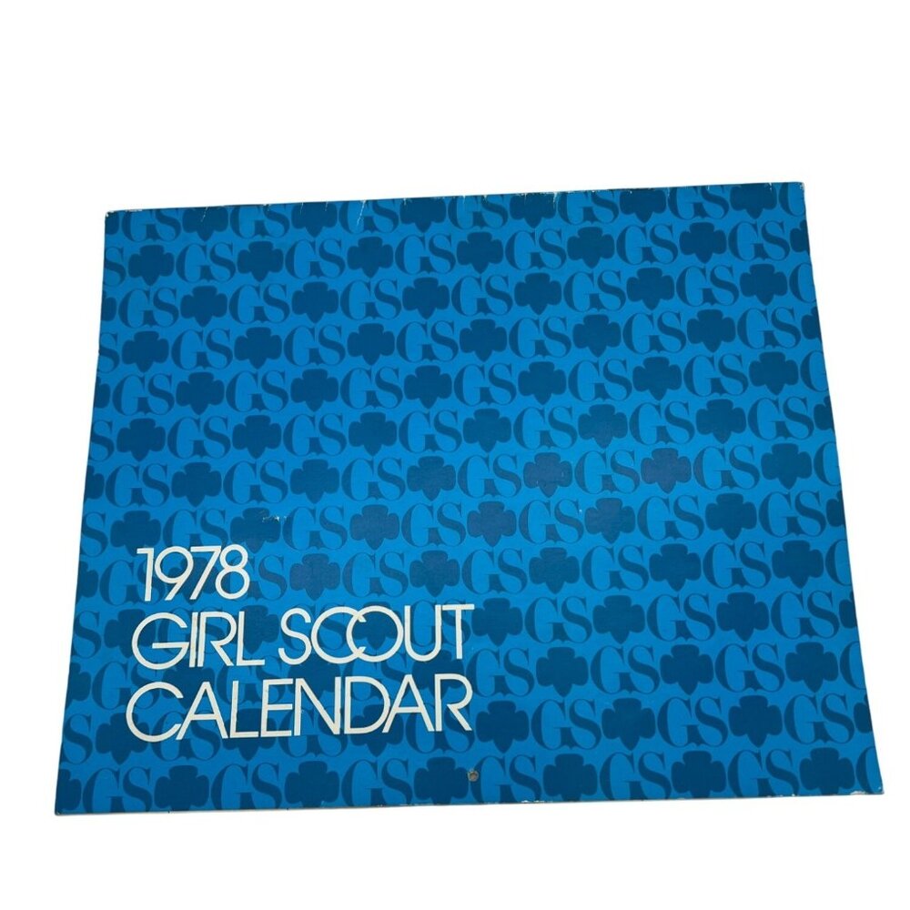 Vintage 1978 Girl Scout Calendar Colorful Illustrations & Photographs USA